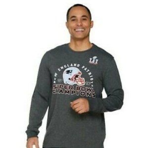 New England Patriots NFL Super Bowl 51 Champions Men's L/S Tee Shirt NWT